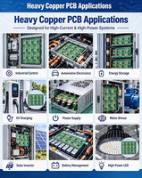Carte PCB multicouche en cuivre épais à trace rapide, haute capacité de courant, 2 3 4 5 6 7 8 10 12 15 20 oz, pour onduleur