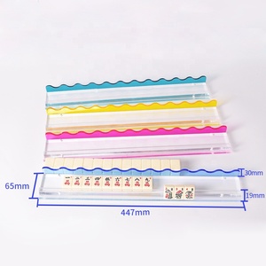 Eleshine Es-p275wt – Règle de Mahjong Américain en Soie, Design Ondulé Transparent, Options Multicolores, Luxe pour Usage Domestique - Product Image 3