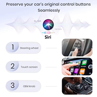 Adaptador de coche inalámbrico Carplay Dongle Plug Play USB inalámbrico CarPlay convierte adaptador automático Plug and Play con cable