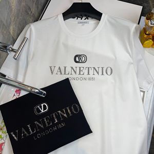 T-shirt da uomo vintage a maniche corte con scollo a O, stile europeo, in <span class=keywords><strong>cotone</strong></span> mercerizzato 180g-250g, senza bisogno di stiratura, per l'estate - Product Image 5