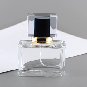 Factory Direct Sales 30ml Glass <b>Perfume</b> Spray Empty Bottle with pink Black Red Luxury Cover Customizable logo - Product Image 4