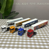 Großhandel Kinder-Spielzeugauto aus Kunststoff, Schiebe-Legierungs-Container, Druckguss-Frachtwagen-Modell, Kinderfahrzeug-Spielzeug