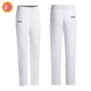 กางเกงกอล์ฟผ้าไนลอนโพลีเอสเตอร์ผ้าสแปนเด็กซ์กระเป๋าด้านข้างทรงตรงติดตั้งนุ่มบริการ OEM - Product Image 5