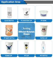 Máquina de Serigrafía Automática Multicolor Directo de Fábrica con Sistema de Secado LED para Vasos de Té con Leche y Vasos de Papel