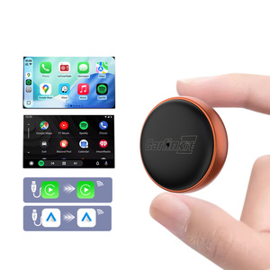 อะแดปเตอร์ CarPlay สำหรับ Apple แบบไร้สาย รองรับ Android Auto และ Carlinkit พร้อมพอร์ตคู่ ควบคุมด้วยเสียง Siri ใช้งานได้กับแอปต่างๆ มากมาย - Product Image 1