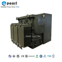 Transformateur ONAN monté sur socle 1000 kVA 12,47 kV IP55 Résistant aux produits chimiques Haute fiabilité pour l'eau et les eaux usées