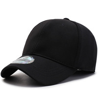 Gorra de béisbol casual para mujer, estilo domo, no ajustable, de tela vaquera, con visera curva, bordado a mano, 6 paneles, Dobby, logotipo en blanco