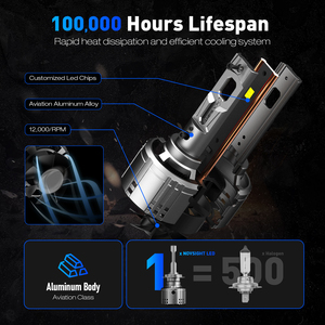 Novsight t1 công suất cao 240W 50000lm <span class=keywords><strong>LED</strong></span> faros H4 <span class=keywords><strong>H11</strong></span> 6500K ánh sáng xe bóng đèn bombillos 9005 9006 H1 CANBUS Luces H7 <span class=keywords><strong>Led</strong></span> Đèn Pha - Product Image 4