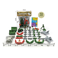 Set mainan tentara plastik, kit Model prajurit plastik ukuran Mini 87 buah Juguetes De Soldados