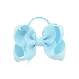 Mode 20 couleurs populaires enfants cheveux mignon nœud papillon chouchous élastiques pour queue de cheval pour filles cheveux accessoires ensemble pour bébé - Product Image 3