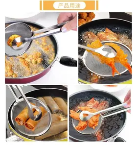 1 pièce Pince-filtre créative multifonctionnelle en acier inoxydable pour friture et accessoires pour poulet frit - Product Image 2