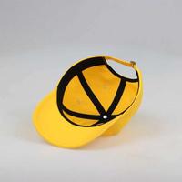 Casquette non structurée à 6 panneaux avec patch tissé personnalisé, en sergé de coton, visière incurvée, boucle métallique, réglable pour adultes et enfants