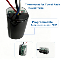 Thermostat pour porte-serviettes chauffant compatible Tuya Smart Life, commande vocale, écran intelligent Tuya