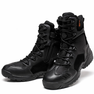 Botas Tácticas de Combate TSB11-2, Transpirables, con Malla de Drenaje, Color Marrón y Negro, para Desierto y Selva, de Cuero Genuino - Product Image 2