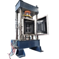 Four de pressage à chaud à haute température pour le traitement thermique des céramiques de zircone, à contrôle numérique, vertical, sous vide poussé et à chauffage uniforme