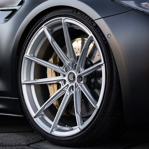 Ruedas <span class=keywords><strong>GUDE</strong></span> de Aleación de Aluminio Forjado con Acabado Plateado Cóncavo Profundo de 18-23 Pulgadas 5x112/120/114.3 para 350Z/370Z para M5/M3/M4 - Product Image 3