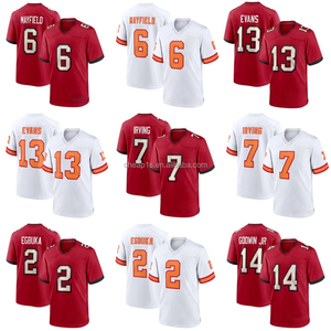Maglia da Football Americano Tampa Bay Buccaneers con Ricamo, Vendita all'Ingrosso # 6 Baker Mayfield # Maglia da calcio 7 Bucky <span class=keywords><strong>Irving</strong></span> 13 Mike Evans - Product Image 1