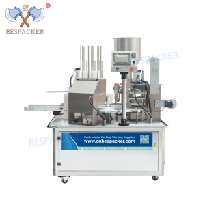 Bespacker Hoàn toàn tự động hai đầu dán quay loại nhựa mật ong muỗng chân không điền đóng nắp niêm phong máy gỗ trường hợp - Product Image 2