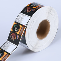 Rouleau de étiquettes en vinyle avec LOGO personnalisé, emballage, vente en gros