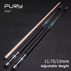 Taco de billar Fury AWP Series de 58'' con eje de arce americano de alta calidad de 11.75mm/13mm, unión central, envoltura de hilo de lino y estuche. - Product Image 5