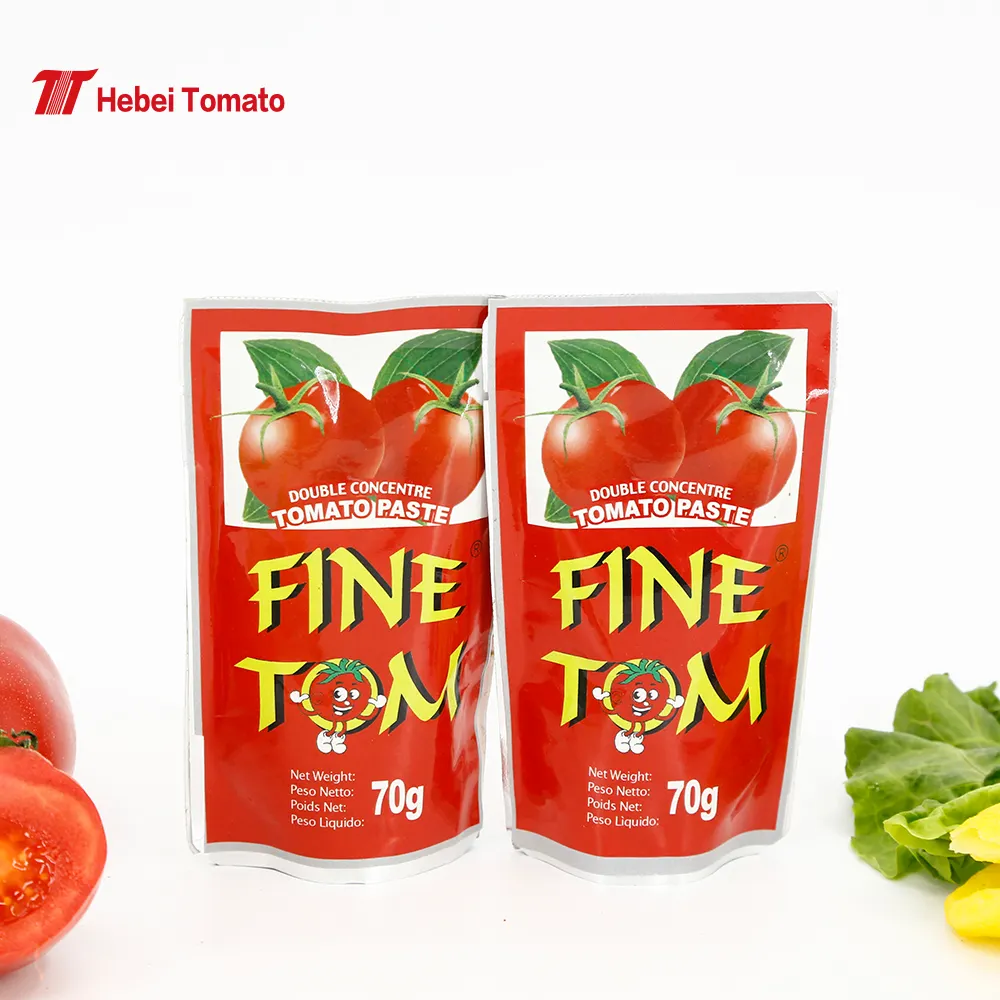 Свежий двойной концентрат сильный Саше томатная паста из Китая