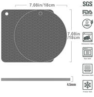 Sous-plat en silicone nid d'abeille à motifs ondulés, résistant à la chaleur, antidérapant, pour la cuisine et la table