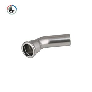 304/316 DVGW 스테인레스 스틸 M 형 스트리트 팔꿈치 감속기 15mm 티 물/가스 프레스 피팅을위한 매끄러운 표면 - Product Image 3
