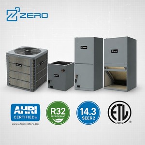 Bomba de Calor ZERO con Manejador de Aire Vertical AHU R32 14.3 SEER2 24V Compatible con Termostato, Suministro al por Mayor, Alta Eficiencia 18 - Product Image 4