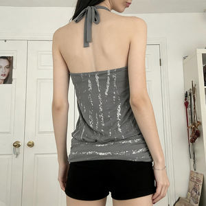 Top Halter Y2K para Mujer 2026, Tejido Transpirable, Estilo Retro Urbano, Espalda Descubierta, Sexy, para Salir de Fiesta - Product Image 4