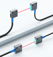 Capteur laser Q14 Tiny Square Through-Beam / 20m Ultra Mince 5.1mm IP65 en Alliage d'Aluminium pour Comptage de Précision et Installation en Espaces Réduits