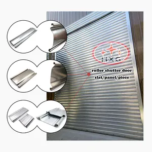 Piezas de puerta enrollables de acero frío Perfil de listón galvanizado para persiana enrollable