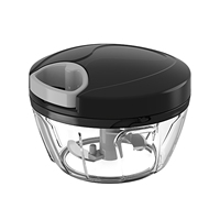 Mini robot de cuisine multifonction à tirer à la main coupeur déchiqueteur mixeur extracteur d'ail hachoir à légumes manuel