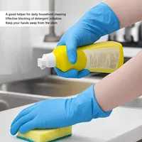 Gants jetables en nitrile composites, haute élasticité, synthétiques, de protection, en nitrile PVC, pour la peinture, la cuisine, imperméables, anti-salissures