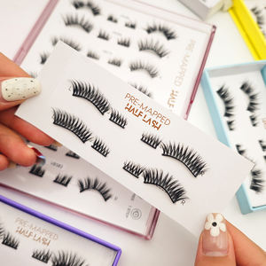 Presione las pestañas DD Crul <span class=keywords><strong>Seda</strong></span> natural Winged 3D Faux Mink <span class=keywords><strong>Foxy</strong></span> Fluffy Eye Lashes Half Eyelashes <span class=keywords><strong>Foxy</strong></span> Winged Cat Eye Lashes - Product Image 1