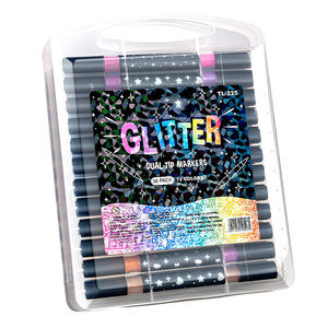 Ensemble de marqueurs à paillettes métalliques à double embout, 12, 24, 36, 48 couleurs, pour le journaling, l'art, le dessin, l'écriture - Product Image 4