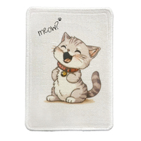 Custom Square Cat Scratch Mat Self-adhesive Non-Slip Anti-Curling Anti-Skid Washable Pet-Friendly Runner Rug Carpet Padding