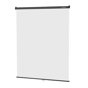 RAUBAY Retractable Pull Down White Screen-Polyester Wrinkle Resistant Anti-Glare 59.8" X 86.6" Collapsible Wall-Mount Background - Product Image 1