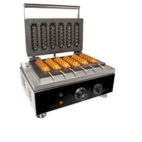Machine à pâtisserie à 5 plaques avec bouton d'ouverture 220V 1550W Fonctionnement sûr et facile 9,3 kg Durable