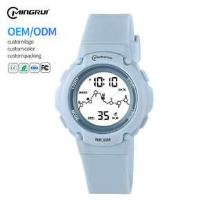 Mingrui MR24201 <span class=keywords><strong>Orologio</strong></span> <span class=keywords><strong>da</strong></span> <span class=keywords><strong>Polso</strong></span> Sportivo di Lusso Antico con Cinturino in Silicone, LED Luminoso, Allarme, Impermeabile 30M per Studenti e Bambini - Product Image 1