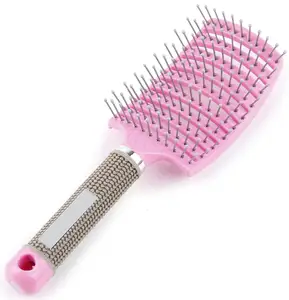 Benutzer definierte tragbare Kunststoff Detang ler Haar bürste Kämme Anti Static Spiral Detang ling Brush Haar Kamm Set