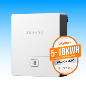 แบตเตอรี่ลิเธียม Sunark แบบติดผนังสำหรับแผงโซลาร์เซลล์ Lifepo4 51.2V 5Kwh 15Kwh 16Kwh - Product Image 1
