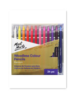 Crayons de couleur sans bois Mont Marte, lot de 24 crayons de couleur