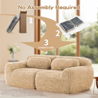 Canapés modulaires sectionnels en tissu doux et moelleux, design antidérapant, éponge haute densité, design ergonomique requis