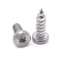 Vis autotaraudeuses à couple élevé Torx M6*20mm SS304 antidérapantes, fixation professionnelle pour toiture, clôture et machines