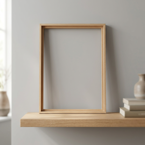 Wooden Photo <b>Frame</b> Rectangle Minimalist Wall <b>Mount</b> Vertical Orientation - Product Image 4