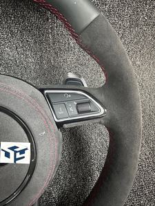 <span class=keywords><strong>Volant</strong></span> en cuir perforé à fond plat de style RS <span class=keywords><strong>SLine</strong></span> personnalisé pour Audi A3 A4 B7 A6 C7 R8 RS3 A7 RS5 RS6 A8 Q5 Q8 - Product Image 3