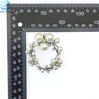 Accessoires de chaussures pour femmes à la mode Clips de chaussures ronds en perles pour décorations de chaussures de mariée