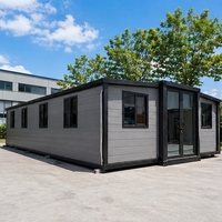 Maison préfabriquée mobile de 20 pieds ou 40 pieds, mini-maison pliable et extensible de 2 ou 3 chambres, villa de luxe préfabriquée