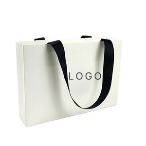 Bolsa de <span class=keywords><strong>Papel</strong></span> Blanca Personalizada con Logotipo, Precio de Fábrica, Bolsa de <span class=keywords><strong>Papel</strong></span> para Compras y Regalos con Asa de Cinta, Bolsa de <span class=keywords><strong>Papel</strong></span> - Product Image 2
