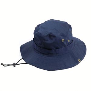 Sombrero de Pescador de Ala Ancha de Color Sólido para Verano, Sombrero para el Sol, Protección Solar para Pesca, Montañismo y Actividades al Aire Libre para Hombre - Product Image 3